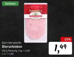 KONSUM Dürrröhrsдорfer Bierschinken Angebot