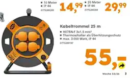 Globus Baumarkt Kabeltrommel 25 m Angebot