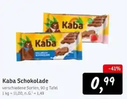 KONSUM Kaba Schokolade Angebot