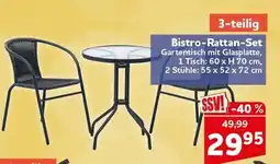 CENTERSHOP Bistro-Rattan-Set Angebot
