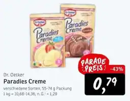 KONSUM Dr. Oetker Paradies Creme Angebot