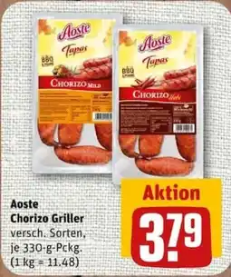 nahkauf Aoste Chorizo Griller Angebot