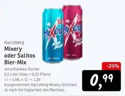KONSUM Karlsberg Mixery oder Salitos Bier-Mix Angebot