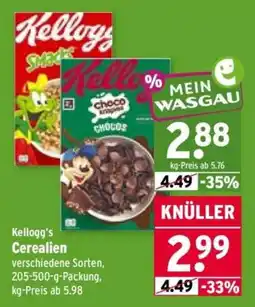 Wasgau Kellogg's Cerealien Angebot