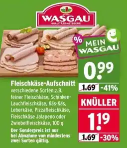 Wasgau Fleischkäse-Aufschnitt Angebot