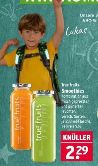 Wasgau true fruits Smoothies Angebot