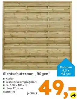 Globus Baumarkt Sichtschutzzaun „Rügen“ Angebot