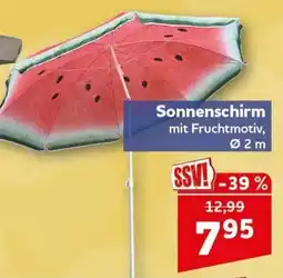 CENTERSHOP Sonnenschirm mit Fruchtmotiv Angebot