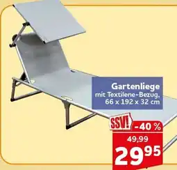 CENTERSHOP Gartenliege mit Textilene-Bezug Angebot