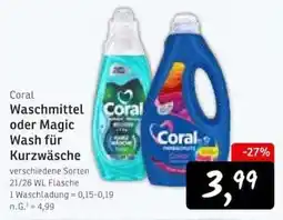 KONSUM Coral Waschmittel oder Magic Wash für Kurzwäsche Angebot