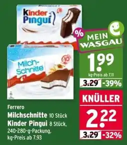 Wasgau Ferrero Milchschneite Angebot