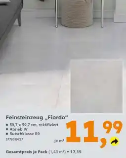 Globus Baumarkt Feinsteinzeug „Fiordo“ Angebot