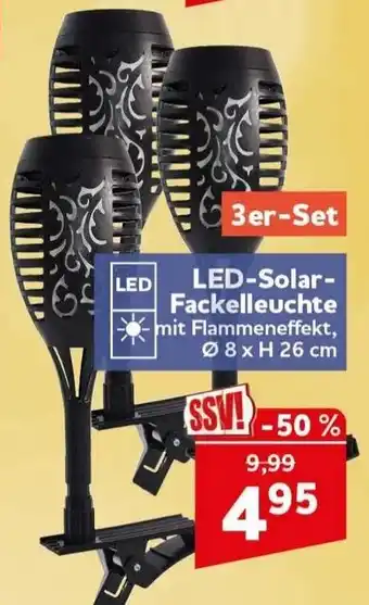CENTERSHOP LED-Solar-Fackelleuchte Angebot