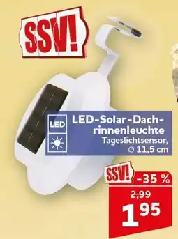 CENTERSHOP LED-Solar-Dach-rinnenleuchte Angebot