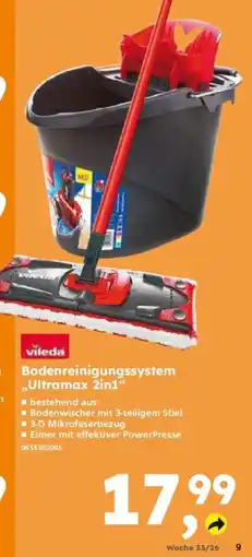 Globus Baumarkt vileda Bodenreinigungssystem „Ultramax 2in1“ Angebot