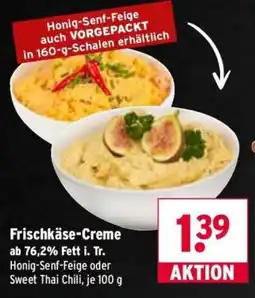 Wasgau Frischkäse-Creme Honig-Senf-Feige oder Sweet Thai Chili Angebot