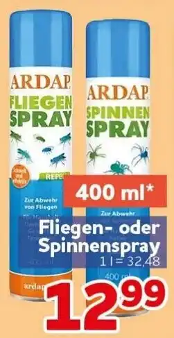 CENTERSHOP ARDAP Fliegen- oder Spinnenspray Angebot