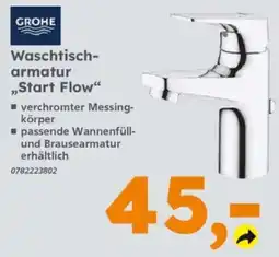 Globus Baumarkt GROHE Waschtischarmatur "Start Flow" Angebot