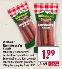 Wasgau Wiesbauer Kaminwurz'n Klassik Angebot