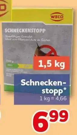 CENTERSHOP WECO Schneckenstopp Angebot