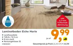 Globus Baumarkt Laminatboden Eiche Marie Angebot