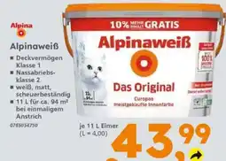Globus Baumarkt Alpinaweiß Angebot