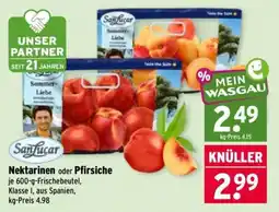 Wasgau SanLucar Nektarinen oder Pfirsiche Angebot