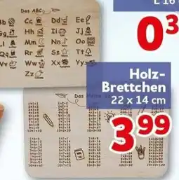 CENTERSHOP Holz-Brettchen Angebot
