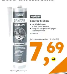 Globus Baumarkt PRIMASTER Sanitär Silikon Angebot