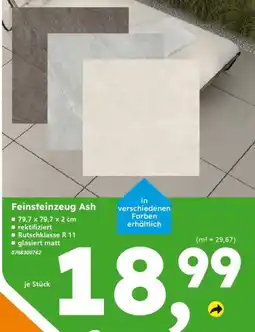 Globus Baumarkt Feinsteinzeug Ash Angebot