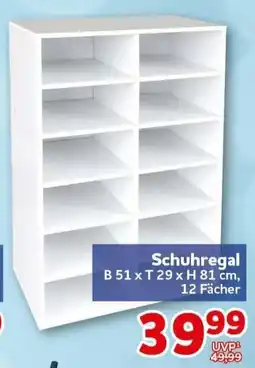 CENTERSHOP Schuhregal Angebot