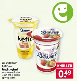 Wasgau Der große Bauer Kefir oder Fruchtjoghurt Angebot