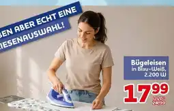 CENTERSHOP Bügeleisen in Blau-Weiß Angebot