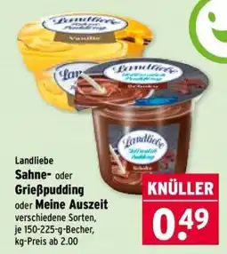 Wasgau Landliebe Sahne- oder Grießpudding Angebot