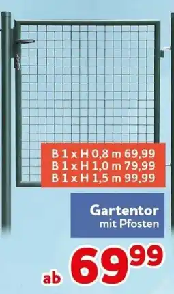 CENTERSHOP Gartentor mit Pfosten Angebot
