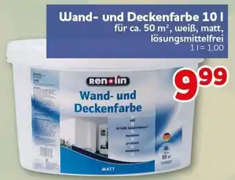 CENTERSHOP Renolin Wand- und Deckenfarbe Angebot