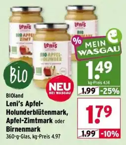 Wasgau Leni's Apfel-Holunderblütenmark Angebot