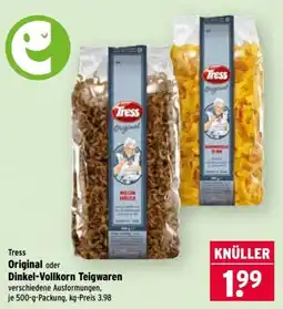 Wasgau Tress Original Dinkel-Vollkorn Teigwaren Angebot