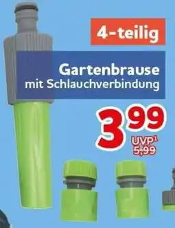 CENTERSHOP Gartenbrause mit Schlauchverbindung Angebot