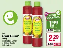 Wasgau Hela Gewürz-Ketchup Curry Angebot