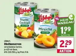 Wasgau Libby's Obstkonseren Angebot