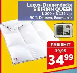 CENTERSHOP SIBIRIAN QUEEN Luxus-Daunendecke Angebot