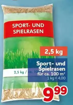 CENTERSHOP Sport- und Spielrasen Angebot