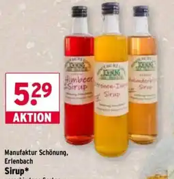 Wasgau Manufaktur Schönung, Erlenbach Sirup Angebot