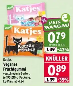 Wasgau Katjes Veganes Fruchtgummi Angebot
