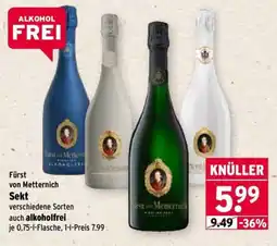Wasgau Fürst von Metternich Sekt Angebot