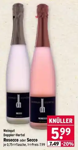 Wasgau Weingut Doppler-Hertel Rosecco oder Secco Angebot