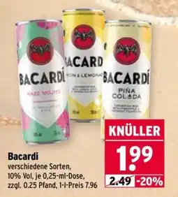 Wasgau Bacardi Angebot