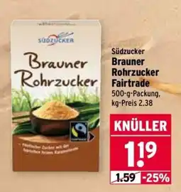 Wasgau Südzucker Brauner Rohrzucker Angebot