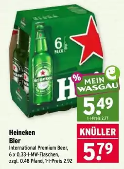 Wasgau Heineken Bier Angebot
